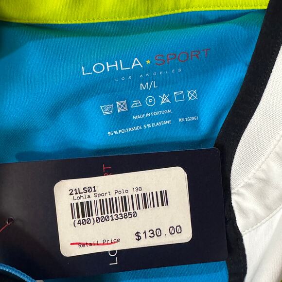 Lohla Sport Medium/Large Denise Polo Top Sleeveless Stretch 1/4 Zip SPF 30 Golf - Picture 8 of 10